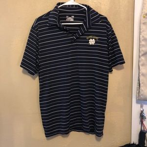 Stripped Notre Dame polo